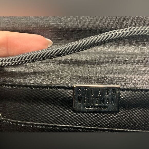 Stuart Weitzman Gray Metallic Evening Bag - Picture 4 of 5